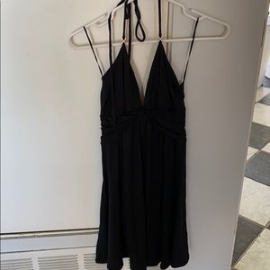 Black v neck express dress size xs